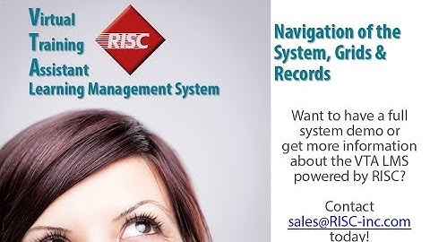 Virtual Training Assistant (VTA) Learning Management System (LMS) Backoffice Navigation