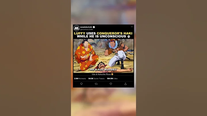 「 Luffy Uses Conqueror's Haki While He Is Unconscious 💀」- EDIT | #onepiece #shorts #luffy #kaido