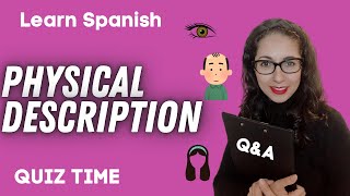 Learn Spanish Physical Description Vocab: Essential Words | Beginners | Words to describe people