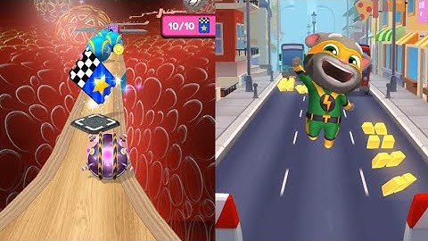 Talking Tom Gold Run VS Going Balls - How to play Games - Android Gameplay