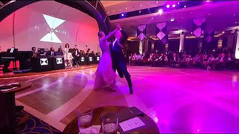 Cunard Queen Mary 2, a Waltz dance performance, Moon River