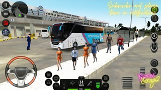 Highway Business Class Coach Drive 🚍👮‍♂️ Europe City Travel 🧳🚍 Coach Bus Simulator 🚍 Gameplay 233 screenshot 5