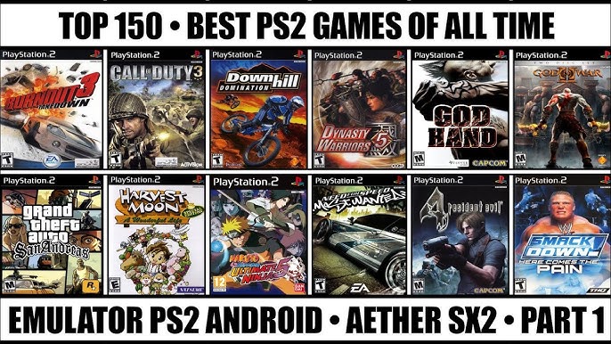 TOP 10 juegos para PS2 Android #1 (Todas las GAMAS) 