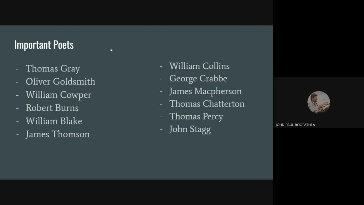 18th century Key Writers for NTA NET/JRF and GATE