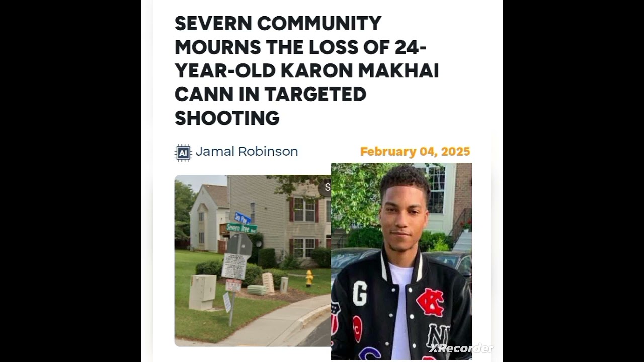 Karon Cann 24 fatally sh9t outside his home in Anne Arundel County, no further information given....