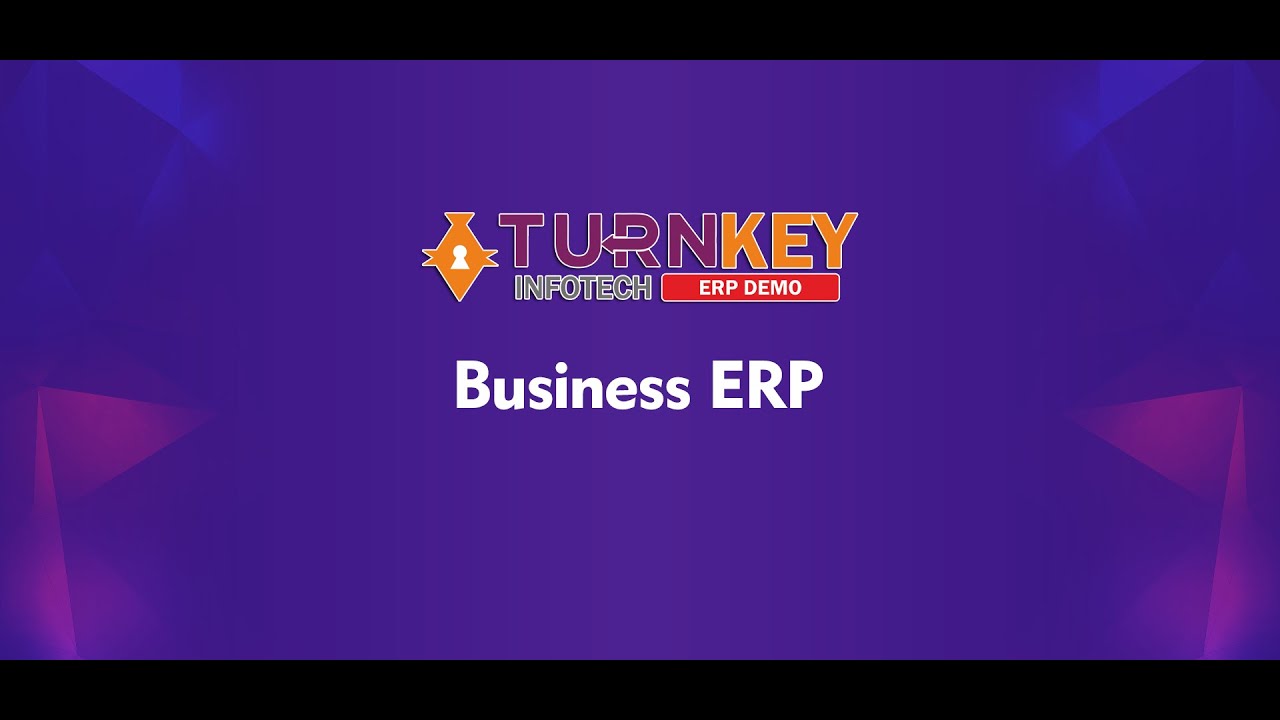 TurnKey ERP Solution - YouTube