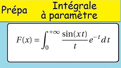 Intégration -Intégrales à paramètre -Dérivation avec domination -MP-PC-PSI-un grand classique