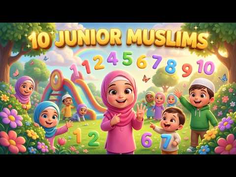 10 Junior muslims | Ten junior muslims | Muslim Children's Nursery Rhyme | #islamiccartoon #kids