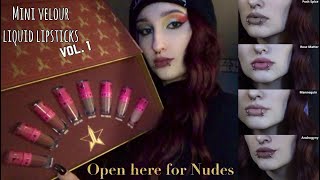 Download lagu Mini Velour Liquid Lipsticks Nude Bundle vol.1 Try on | Jeffree Star Cosmetics