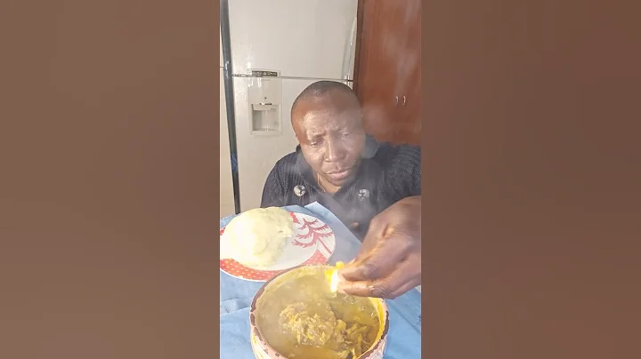 pounded yam with Banga Soup #mukbang #asmr