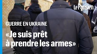 Devant l’ambassade d’Ukraine, ces Français qui aimeraient rejoindre la «Légion internationale»