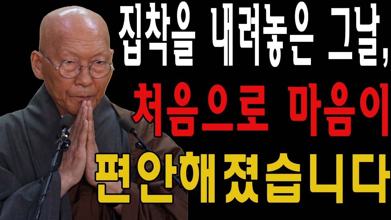 집착을 내려놓은 그날, 처음으로 마음이 편안해졌습니다 l 법정 스님 l 부처님 말씀 l 석가모니 l 행복한 노후 l 삶의지혜