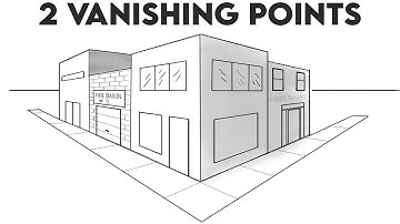 Drawing using 2 Vanishing Points - Art Class
