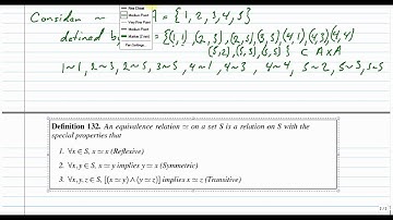 equivalence relations