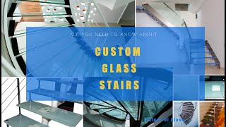 Custom Designer Glass Stairs and Railings I Glass Steps on Order I #stairsdesign #stairs #staircase