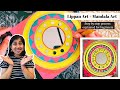 Lippan art  dot mandala  mandala art all together in one artwork i most colourful art on wood base