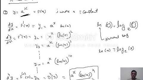 Successive differentiation- Nth order Derivative- Lecture 1