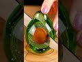 Cutting a Glass Avocado in Half 🥑💚 | AI ASMR Satisfying Video without peel