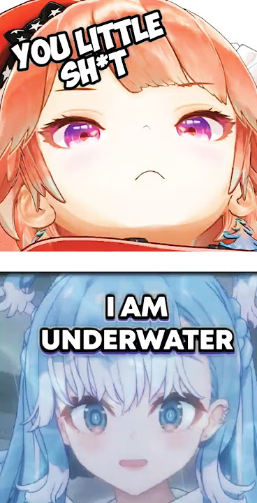 Kiara had enough of Kobo under the water ! #vtuber