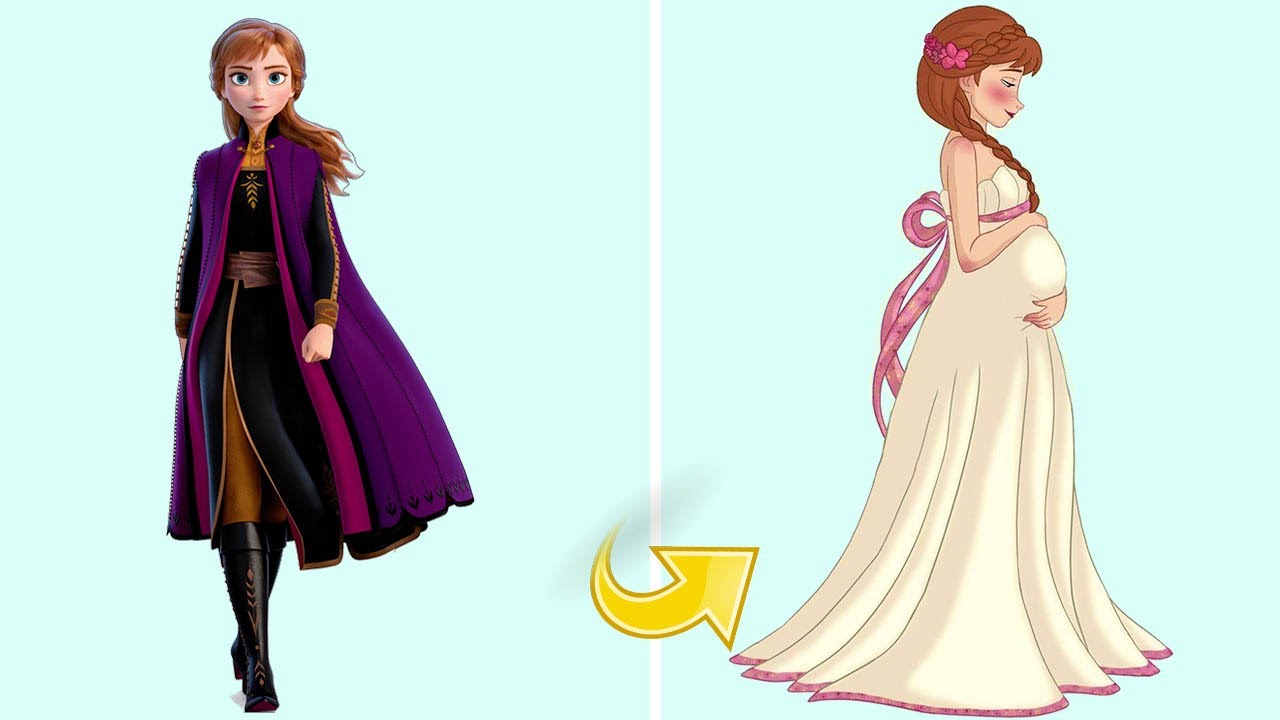 Картинки эльза беременная