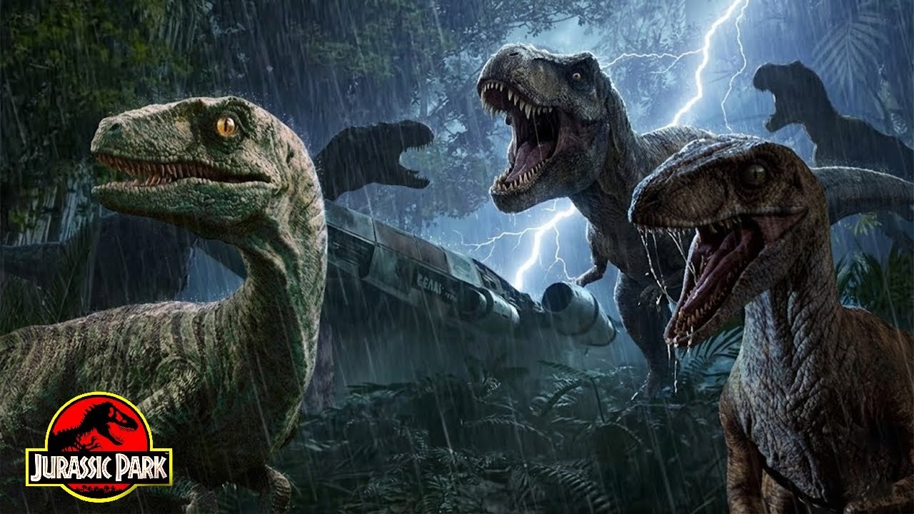 Survival in Jungle ⛈️ Deep Prehistoric Atmosphere, Rainfall Ambience & Echoing Dinosaur Calls