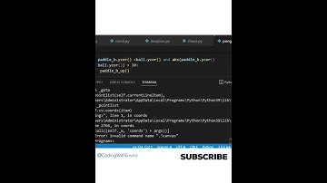 Making Pong game using python | #pong #games #shorts