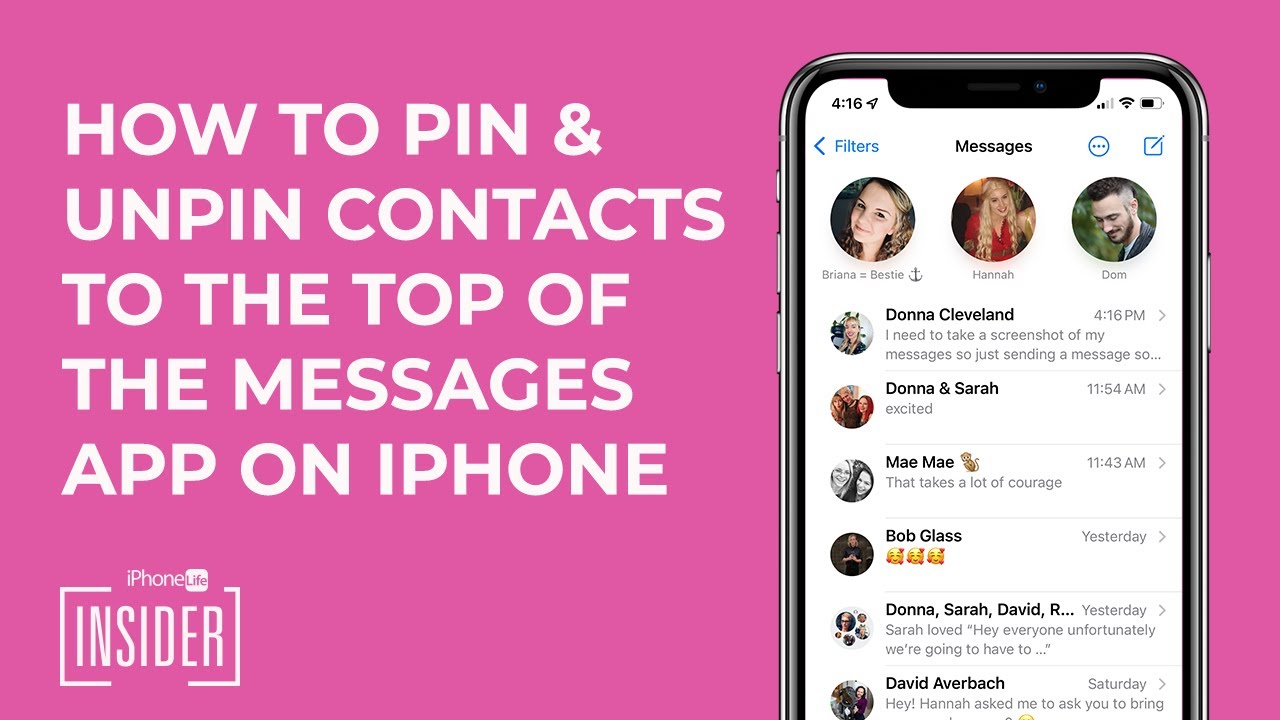 Pin on Messages