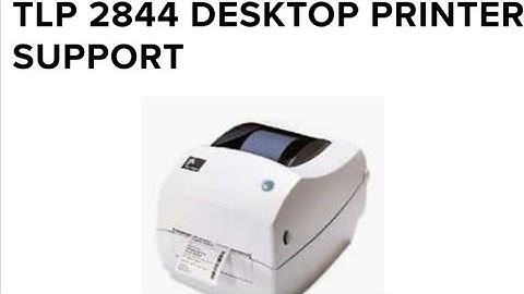 ZEBRA BARCODE PRINTER - RIBBON & LABEL LOADING - TLP2844