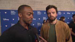 Marvel's Avengers: Infinity War: Anthony Mackie \& Sebastian Stan D23 Interview | ScreenSlam