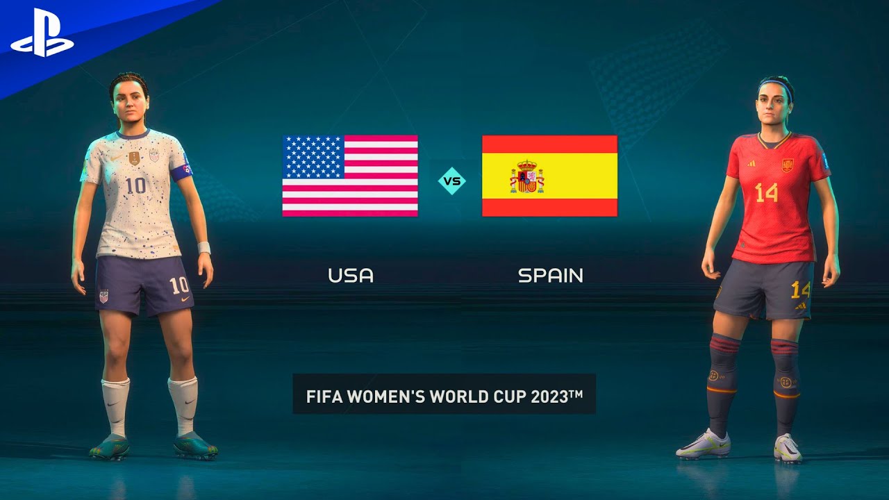 FIFA 23 United States vs Spain Women's World Cup Final 2023 [4K HDR] YouTube