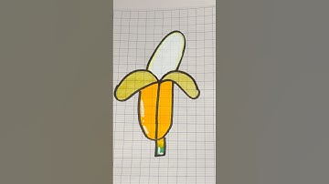 Vẽ quả chuối đơn giản #art #artist #banana #vetranh #shorts #shortvideo #drawing #foryou #trending