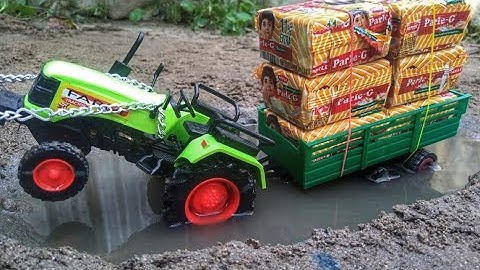 Diy tractor stuck in mud with parle g || part 3 || science project|| @KeepVilla