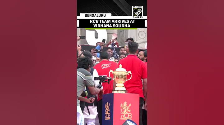 Royal Challengers Bengaluru Team arrives at Vidhana Soudha for Felicitation Ceremony