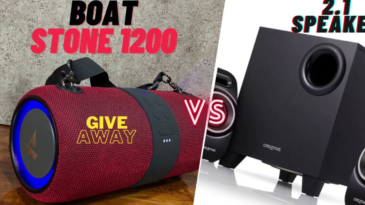 boAt Stone 1200 Bluetooth Vs 2.1 Speaker | Sound & Bass test | comparison | MnM rating