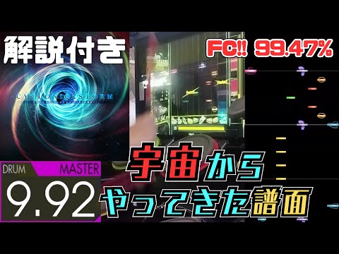【解説付き】CYCLONICxSTORM (MASTER-Drum) 99.47% FULLCOMBO【GITADORA】