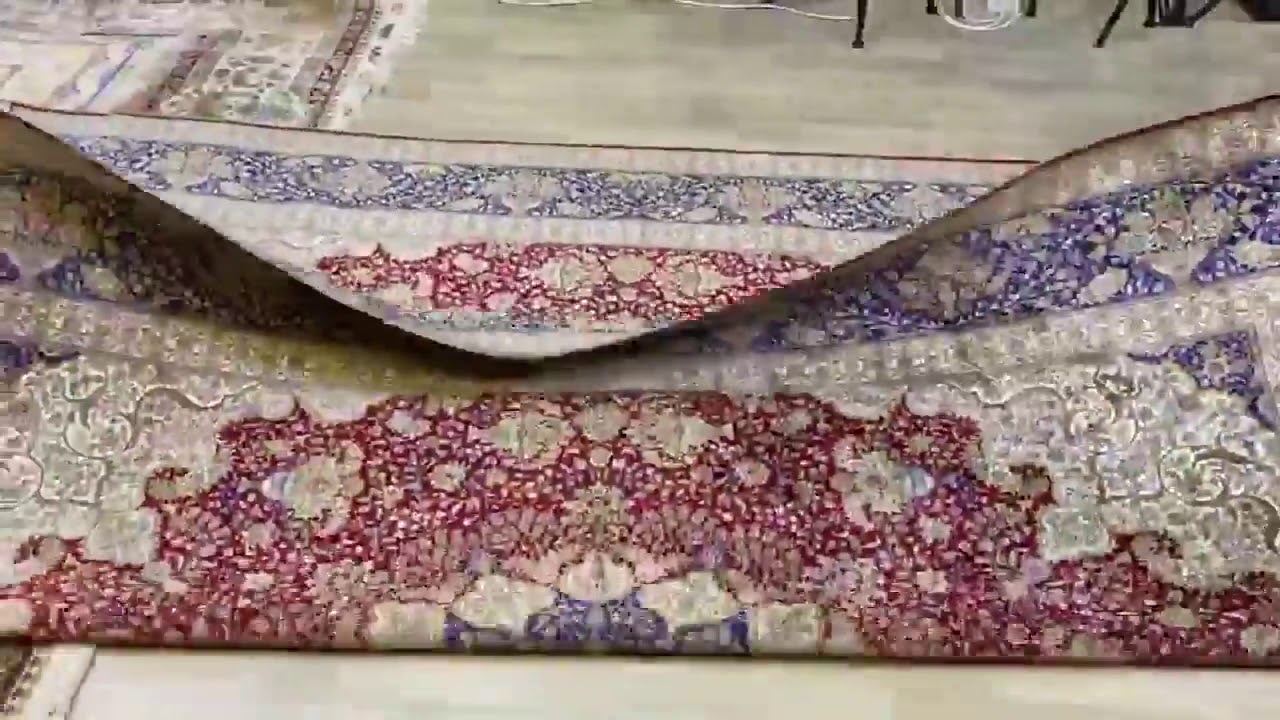 Packing handmade silk carpet sent to Egypt YouTube