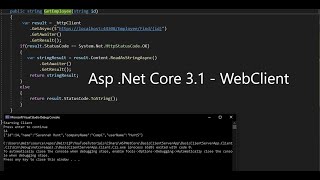 ASP .Net Core 3.1 - WebClient