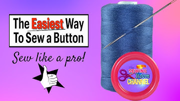 The Easiest Way to Sew a Button | Sew a Button Like a Pro | The Sewing Room Channel