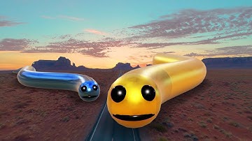 Slither.io in Real Life. Crawling Giants