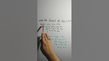 #shorts #lpp #linear_programming_problem #dual #upscmathsoptional