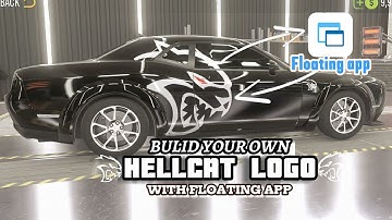 HOW TO MAKE DODGE HELLCAT LOGO || WITH FLOATING APP  || CPM2 - Car Parking Multiplayer 2