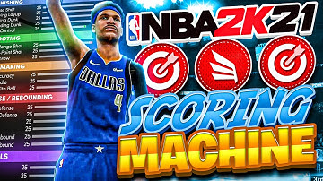 BEST SCORING MACHINE BUILD in NBA 2K21 | 65+ BADGE UPGRADES | RARE DEMIGOD BUILD