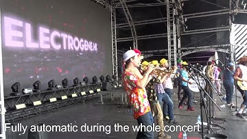 Real Time Music Visualisation - Clockenflap Hongkong 2017 by NConcepts