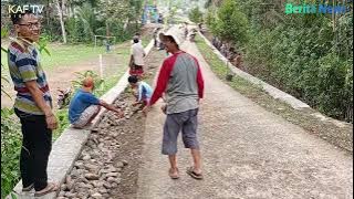 MASYARAKAT KP. KEUSAL DESA LEUWIDAMAR KERJA BAKTI PEMELIHARAAN JALAN