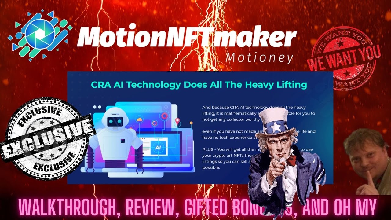 🔻 MotionNFTmAKER ❤️‍🔥 REVIEW DEMO 💖 Crypto Art For Sale 🔻
