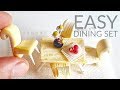 Easy DIY Miniature Dining Set - Table and Chairs for Dollhouse with Air Dry Clay Easy DIY Miniature Dining Set - Table and Chairs for Dollhouse with Air Dry Clay