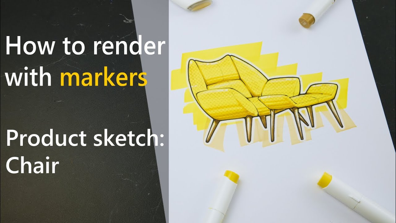 How to render with markers: chair - YouTube