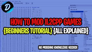 How To Mod Il2CPP library Games{Beginners Tutorial}{All Explained}