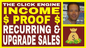 The Click Engine Review - INCOME $ PROOF - Monthly Recurring Commissions & Upgrade Sales!!!