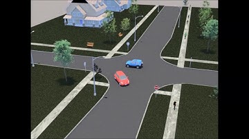 Traffic Simulation 3DS Max (Calming Circle)